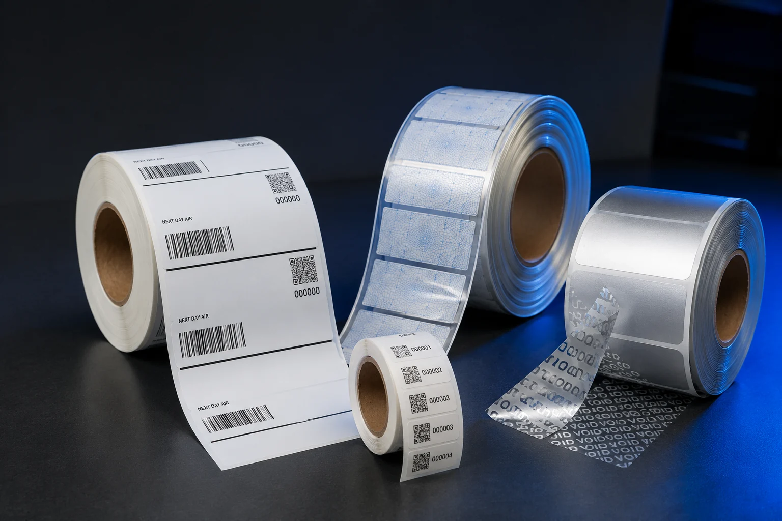 Rollos de etiquetas para trazabilidad, seguridad y control